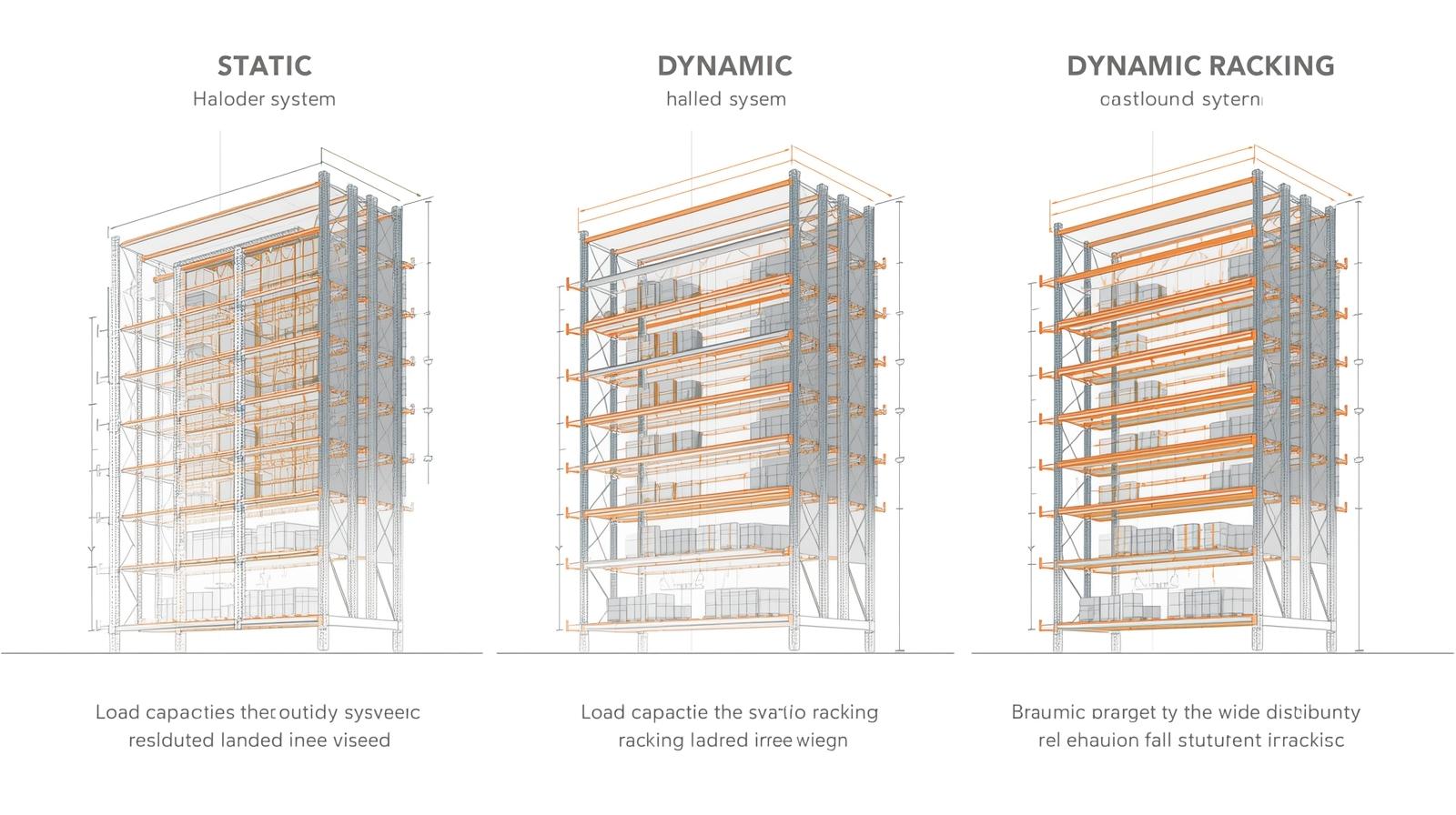 GAMBAR ilustrasi perbedaan beban statis dinamis dan racking pallet