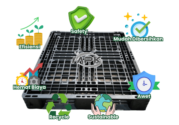 Kelebihan Pallet Plastik dibanding Pallet Kayu - CV Malik Putra Kalbar