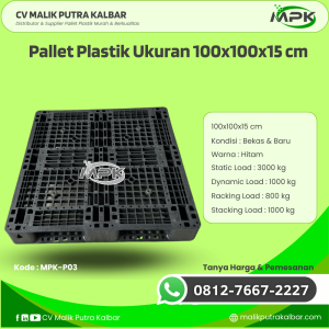 Pallet Plastik Baru & Bekas 100x100x15 [MPK-P03]