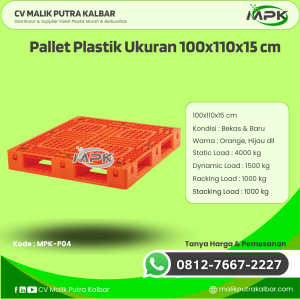 Pallet Plastik Baru & Bekas 100x110x15 [MPK-P04]