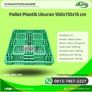 Pallet Plastik Baru & Bekas 100x110x15 [MPK-P05]