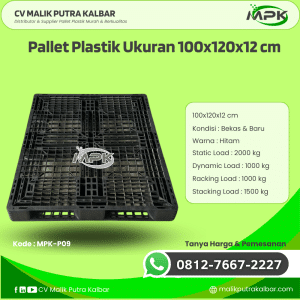 Pallet Plastik Baru & Bekas 100x120x12 [MPK-P09]