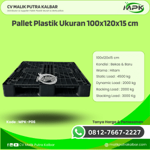 Pallet Plastik Baru & Bekas 100x120x15 [MPK-P06]