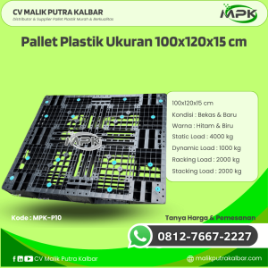 Pallet Plastik Baru & Bekas 100x120x15 [MPK-P10]