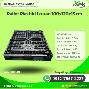 Pallet Plastik Baru & Bekas 100x120x15 [MPK-P11]