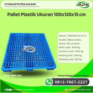 Pallet Plastik Baru & Bekas 100x120x15 [MPK-P14]