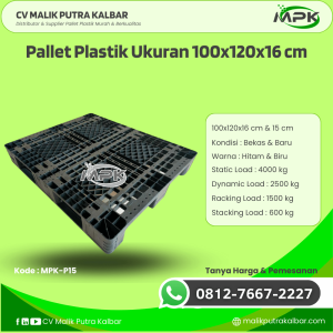 Pallet Plastik Baru & Bekas 100x120x16 [MPK-P15]