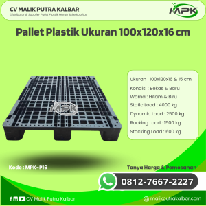 Pallet Plastik Baru & Bekas 100x120x16 [MPK-P16]