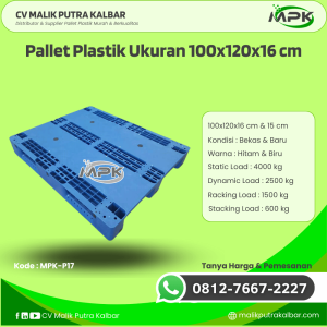 Pallet Plastik Baru & Bekas 100x120x16 [MPK-P17]
