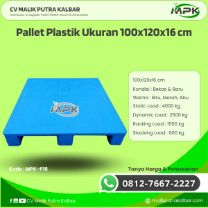 Pallet Plastik Baru & Bekas 100x120x16 [MPK-P18]