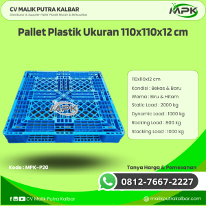 Pallet Plastik Baru & Bekas 110x110x12 [MPK-P20]