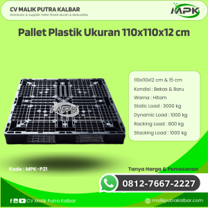 Pallet Plastik Baru & Bekas 110x110x12 [MPK-P21]