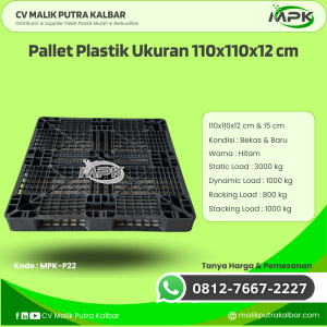 Pallet Plastik Baru & Bekas 110x110x12 [MPK-P22]