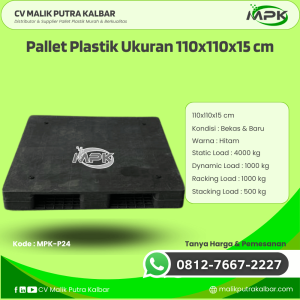 Pallet Plastik Baru & Bekas 110x110x15 [MPK-P24]