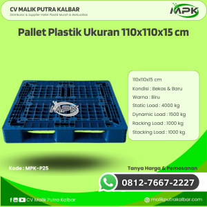 Pallet Plastik Baru & Bekas 110x110x15 [MPK-P25]