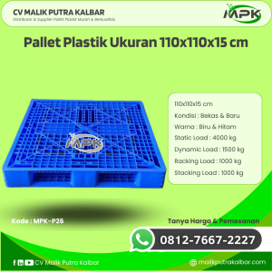 Pallet Plastik Baru & Bekas 110x110x15 [MPK-P26]