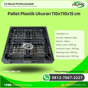 Pallet Plastik Baru & Bekas 110x110x15 [MPK-P27]