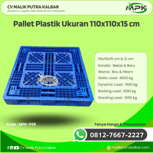 Pallet Plastik Baru & Bekas 110x110x15 [MPK-P28]