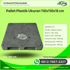 Pallet Plastik Baru & Bekas 110x110x15 [MPK-P30]