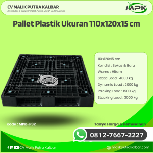 Pallet Plastik Baru & Bekas 110x120x15 [MPK-P32]