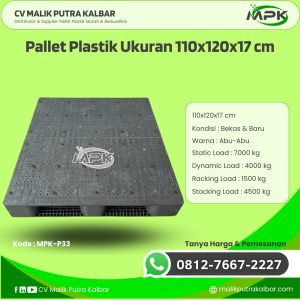 Pallet Plastik Baru & Bekas 110x120x17 [MPK-P33]