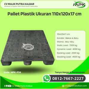 Pallet Plastik Baru & Bekas 110x120x17 [MPK-P34]