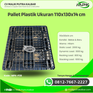 Pallet Plastik Baru & Bekas 110x130x14 [MPK-P38]