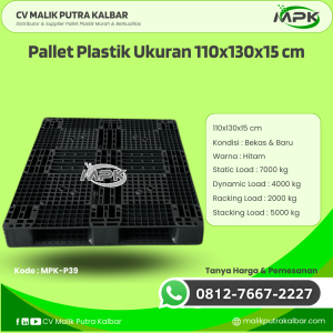 Pallet Plastik Baru & Bekas 110x130x15 [MPK-P39]