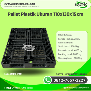 Pallet Plastik Baru & Bekas 110x130x15 [MPK-P40]