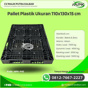 Pallet Plastik Baru & Bekas 110x130x15 [MPK-P42]