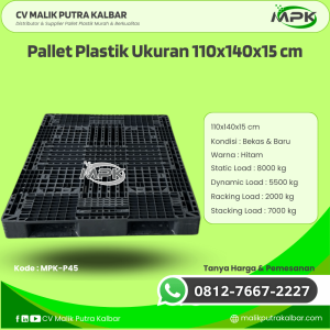 Pallet Plastik Baru & Bekas 110x140x15 [MPK-P45]