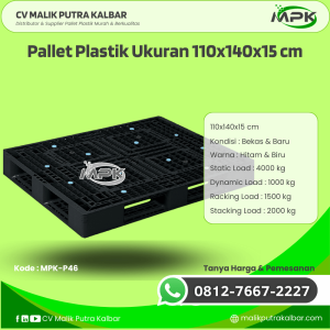 Pallet Plastik Baru & Bekas 110x140x15 [MPK-P46]