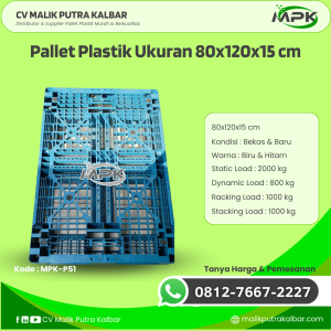 Pallet Plastik Baru & Bekas 80x120x15 [MPK-P51]