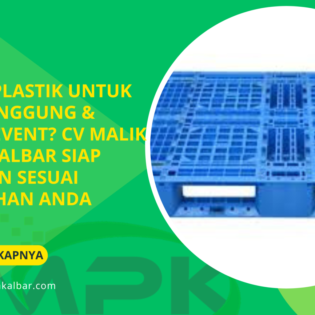 Pallet Plastik untuk Alas Panggung & Booth Event CV Malik Putra Kalbar Siap Sediakan Sesuai Kebutuhan Anda