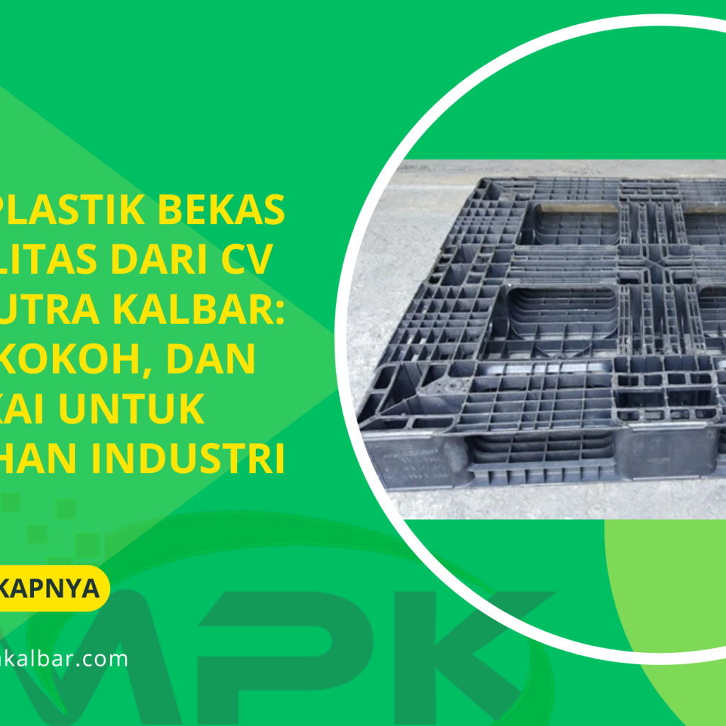 Pallet Plastik Bekas Berkualitas dari CV Malik Putra Kalbar_ Hemat, Kokoh, dan Siap Pakai untuk Kebutuhan Industri