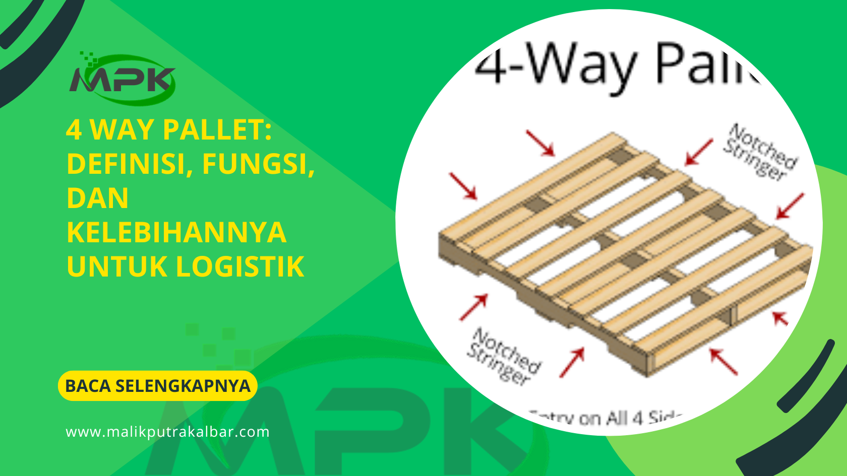 4 Way Pallet: Definisi, Fungsi, dan Kelebihannya untuk Logistik 3 4 Way Pallet Definisi Fungsi dan Kelebihannya untuk Logistik