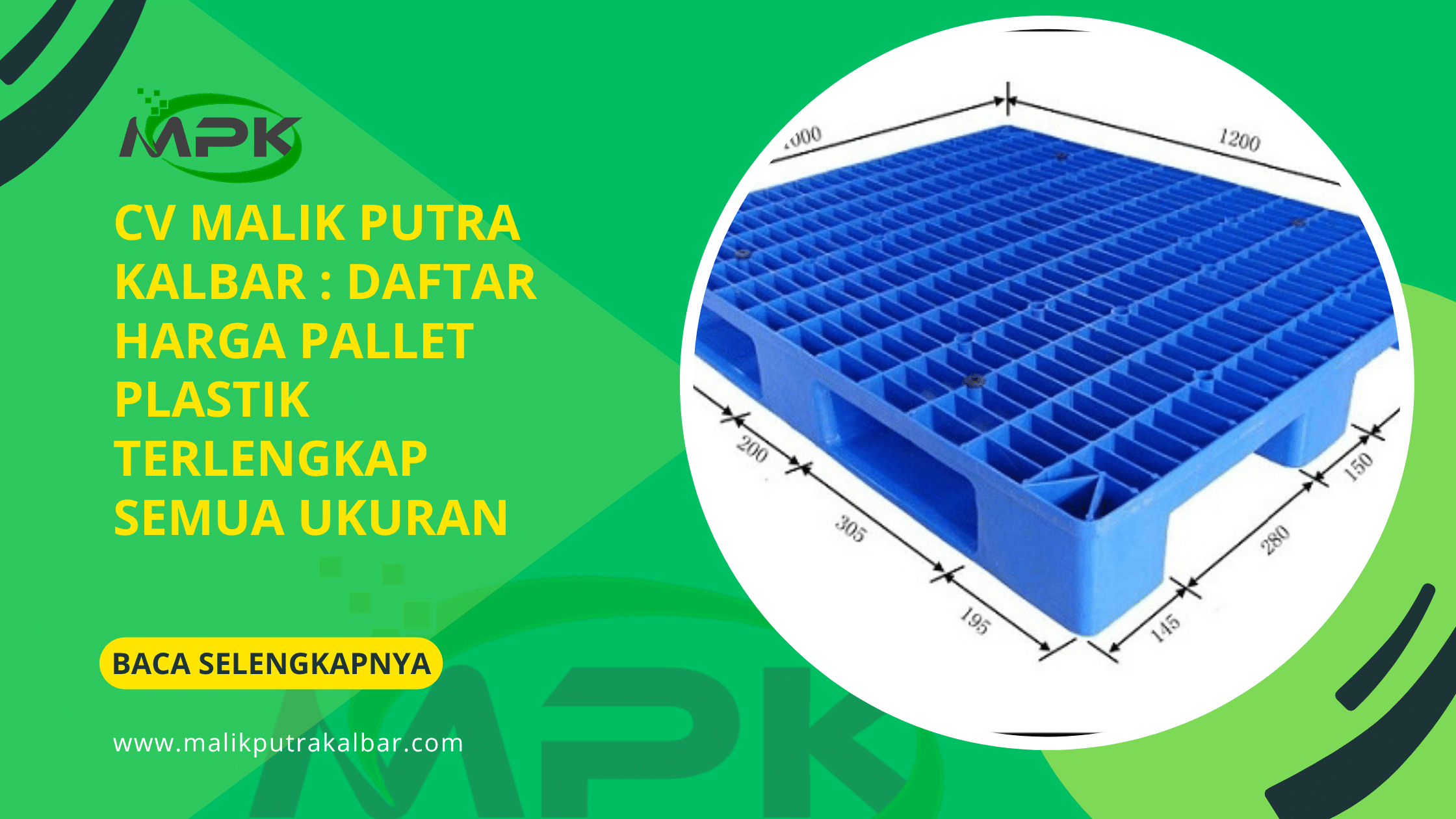 CV Malik Putra Kalbat Daftar Harga Pallet Plastik Terlengkap Semua Ukuran 1