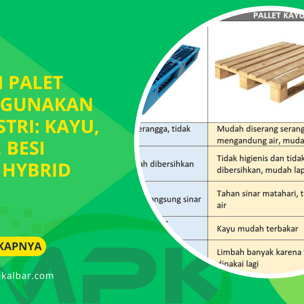Contoh Palet yang Digunakan di Industri: Kayu, Plastik, Besi hingga Hybrid