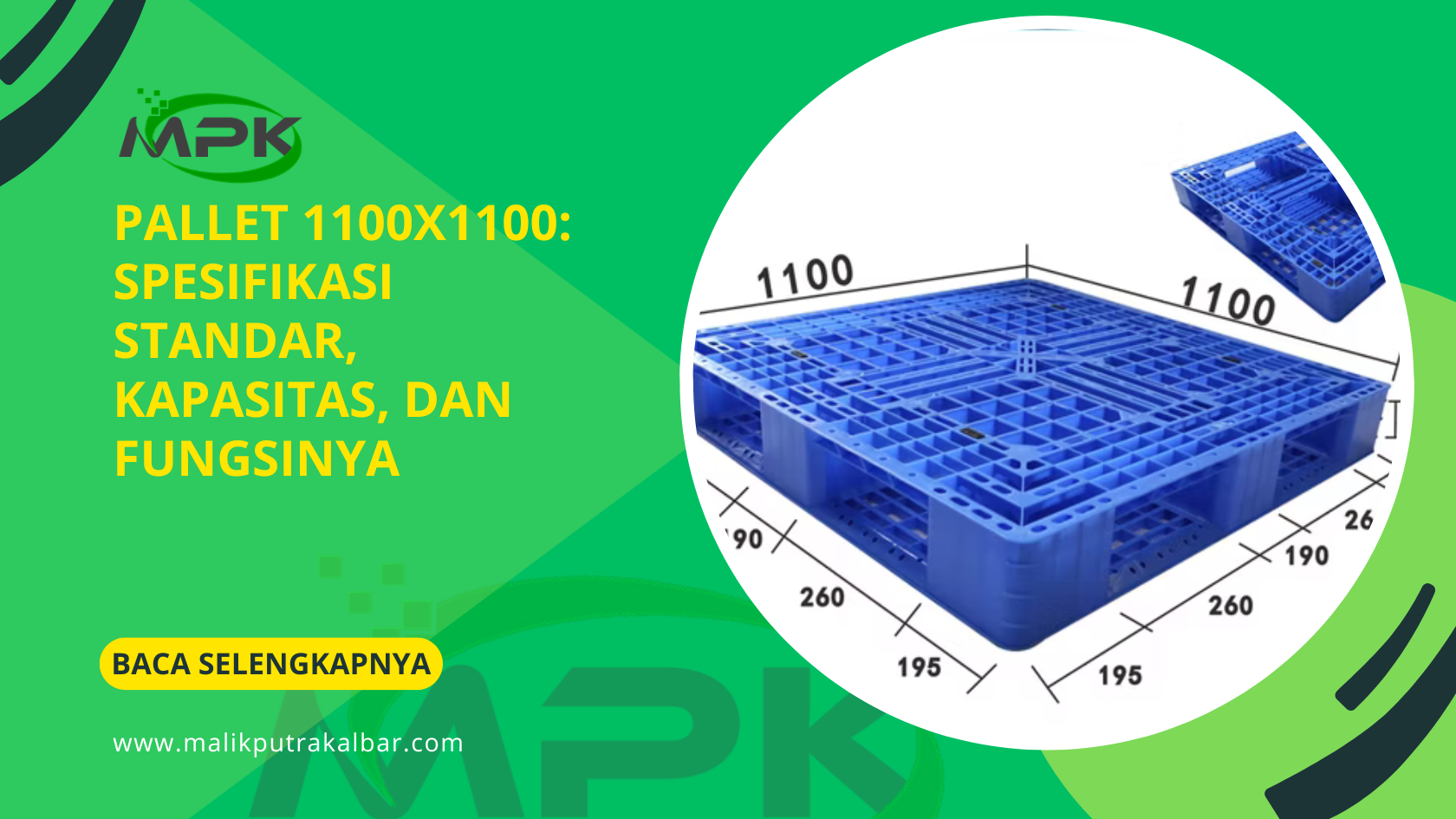 Pallet 1100x1100 Spesifikasi Standar Kapasitas dan Fungsinya