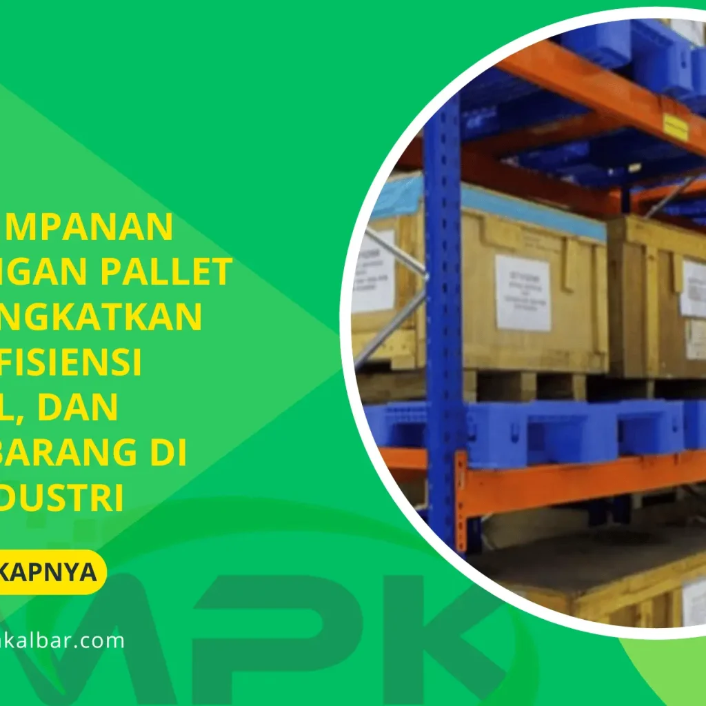 Solusi Penyimpanan Gudang dengan Pallet untuk Meningkatkan Kapasitas, Efisiensi Operasional, dan Keamanan Barang di Berbagai Industri 5 Gambar gudang industri menggunakan pallet plastik untuk sistem penyimpanan yang rapi